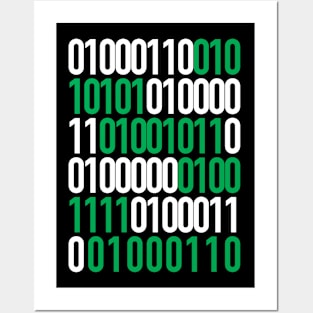 Fuck Off Binary Code Funny Gift Sarcasm Posters and Art